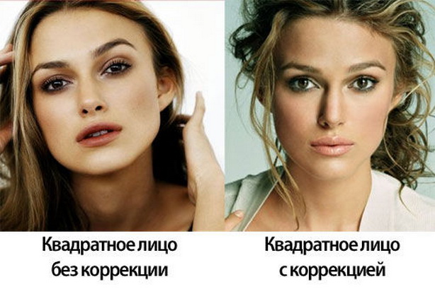 Макияж для квадратного подбородка